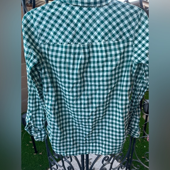 SET 2 Bundle J.Crew Boys Check Gingham Print Cotton Long Sleeve Button Shirt 2 - Picture 6 of 15